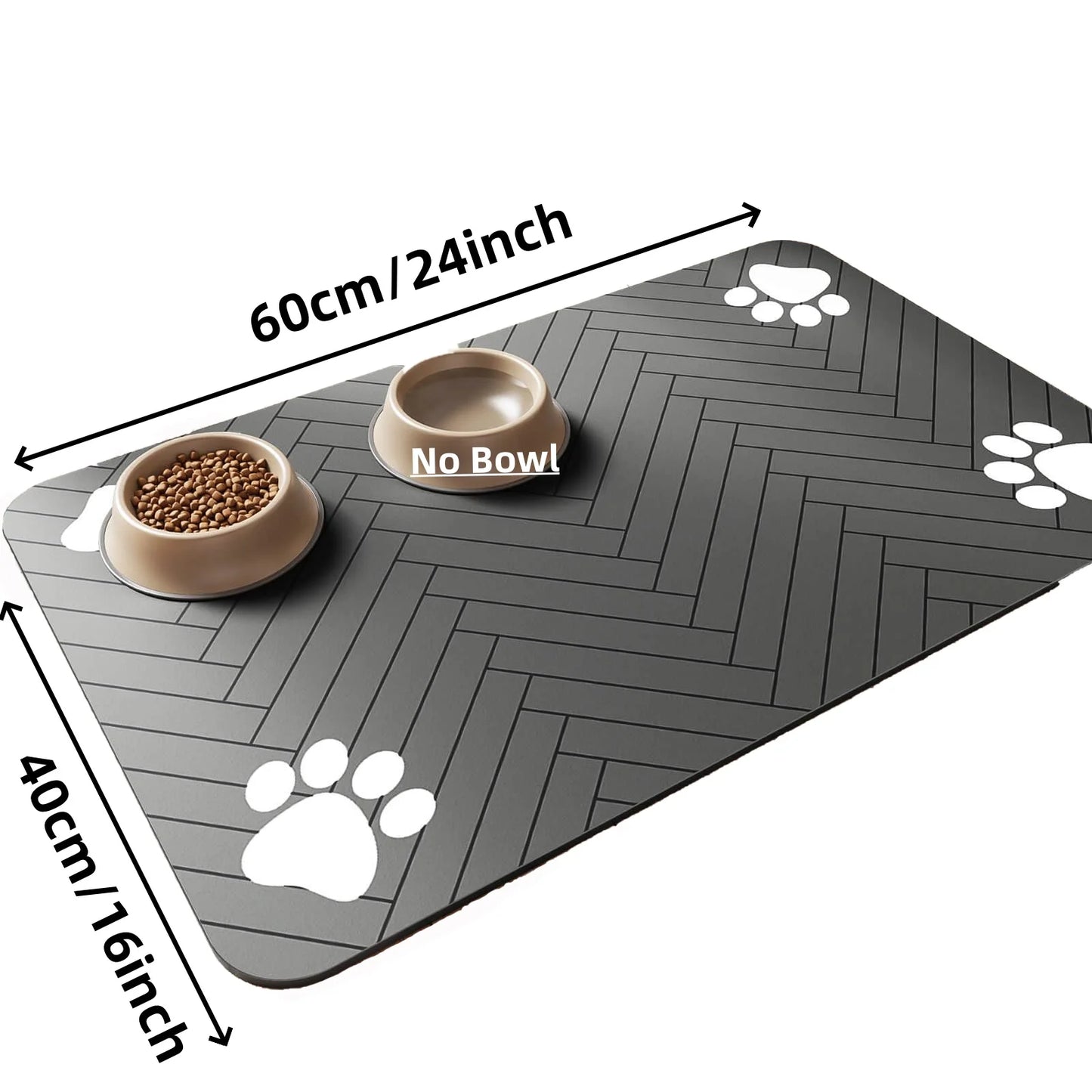 Absorbent Pet Feeding Mat – Waterproof & Quick-Dry for Dogs & Cats