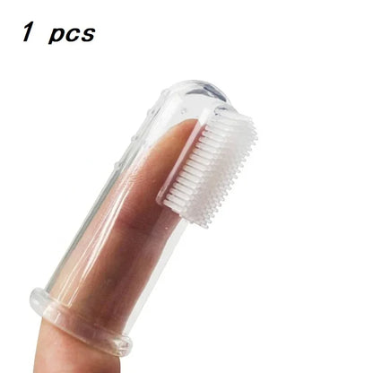 Silicone Finger Toothbrush for Pets, Ultra Soft Dental Care - for Dog Cat Teeth Cleaning & Oral Hygiene