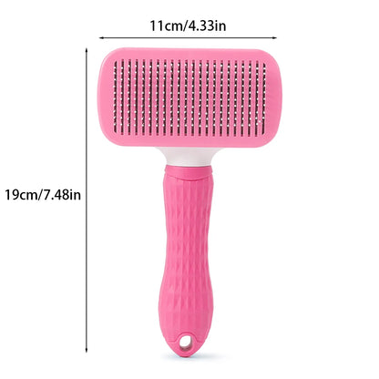 Self-Cleaning Grooming Brush for Dogs & Cats – Hair Removal & Dematting Comb