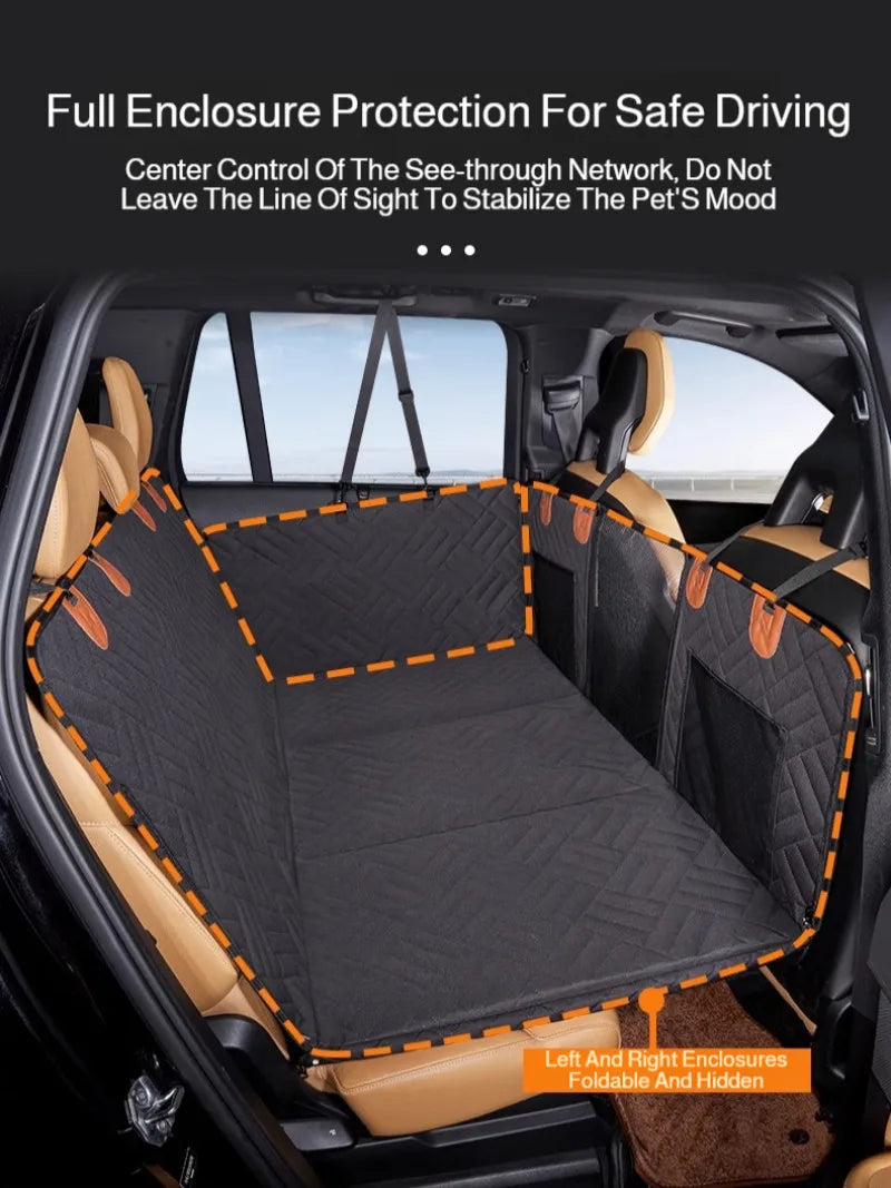 Car Seat Cover for Dogs with Extension – Waterproof, Non-Slip & Hammock Style – Protection and Comfort