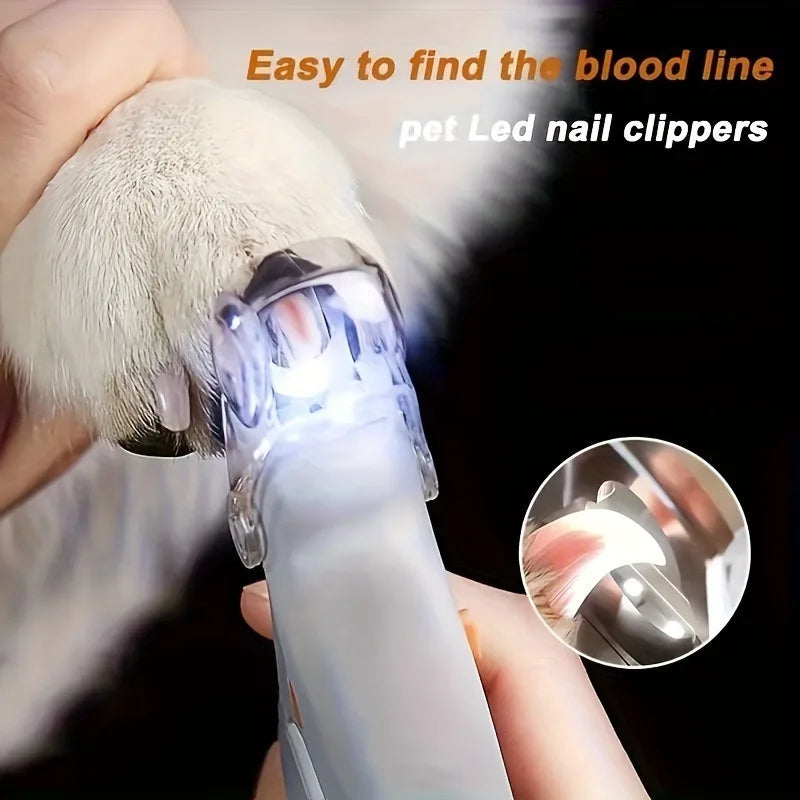 LED Pet Nail Clipper – See-in-the-Dark Precision for Cat & Dog Nails