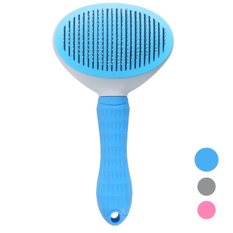 Self-Cleaning Grooming Brush for Dogs & Cats – Hair Removal & Dematting Comb