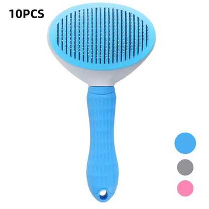 Self-Cleaning Grooming Brush for Dogs & Cats – Hair Removal & Dematting Comb