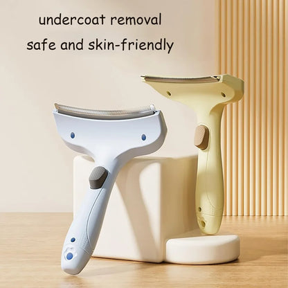 Professional Ergonomic Curved Pet Grooming Comb – Deshedding Brush for Dogs & Cats