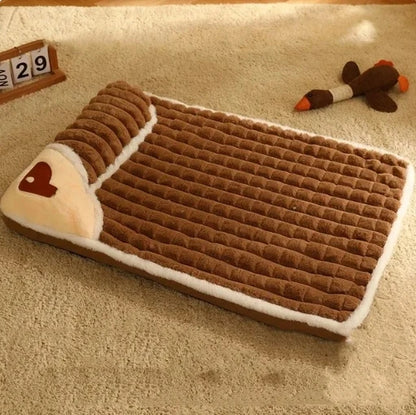 Cama para cães lavável na máquina, removível, ortopédica, ideal para o inverno em cães de pequeno, médio e grande porte, além de gatos.