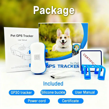 4G Pet GPS Tracker for Dogs & Cats – Real-Time Tracking, WiFi Positioning, Built-in SIM & IP67 Waterproof