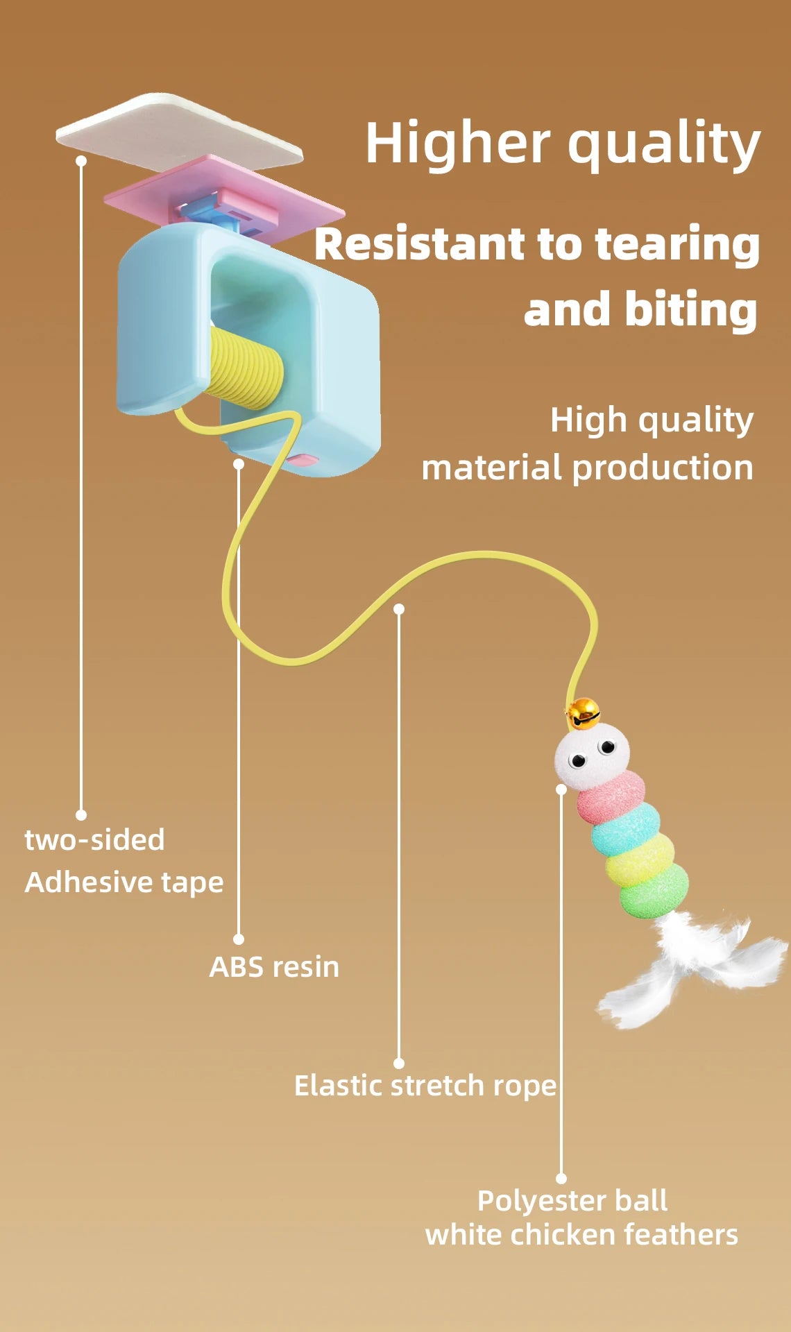 Interactive Rechargeable Cat Toy – Automatic Electric Hanging Flying Bird