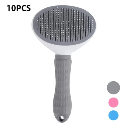 Self-Cleaning Grooming Brush for Dogs & Cats – Hair Removal & Dematting Comb