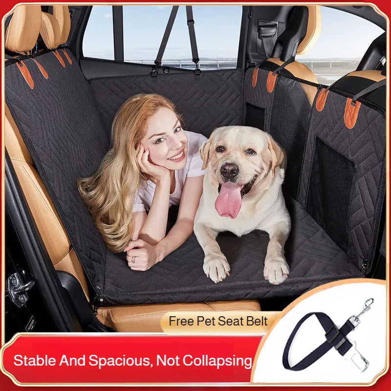Car Seat Cover for Dogs with Extension – Waterproof, Non-Slip & Hammock Style – Protection and Comfort