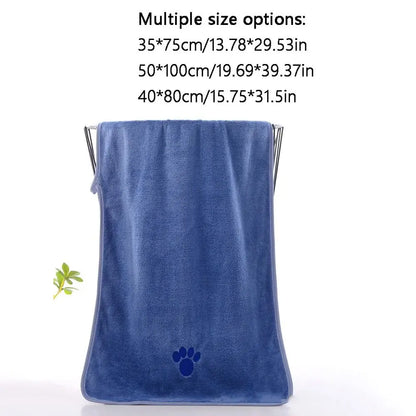 Ultra-Absorbent Soft Microfiber Pet Towel – Fast-Drying Towel for Dogs and Cats