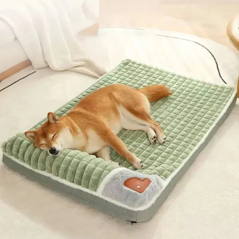 Cama para cães lavável na máquina, removível, ortopédica, ideal para o inverno em cães de pequeno, médio e grande porte, além de gatos.