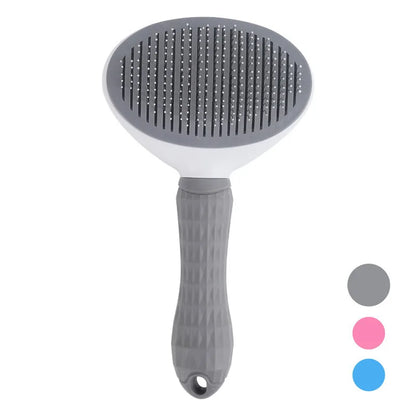 Self-Cleaning Grooming Brush for Dogs & Cats – Hair Removal & Dematting Comb
