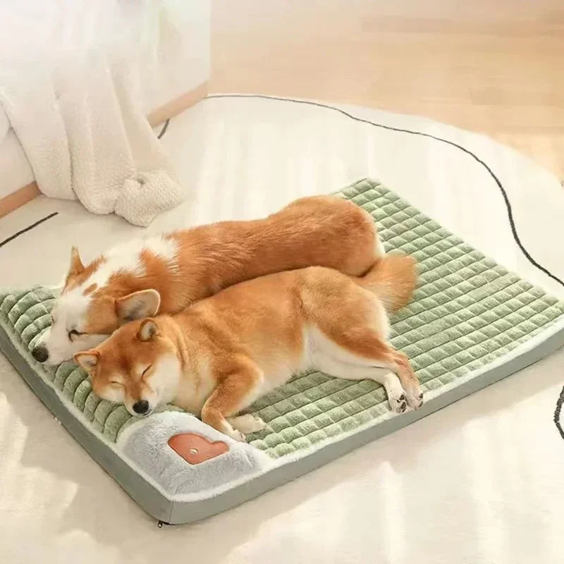 Cama para cães lavável na máquina, removível, ortopédica, ideal para o inverno em cães de pequeno, médio e grande porte, além de gatos.