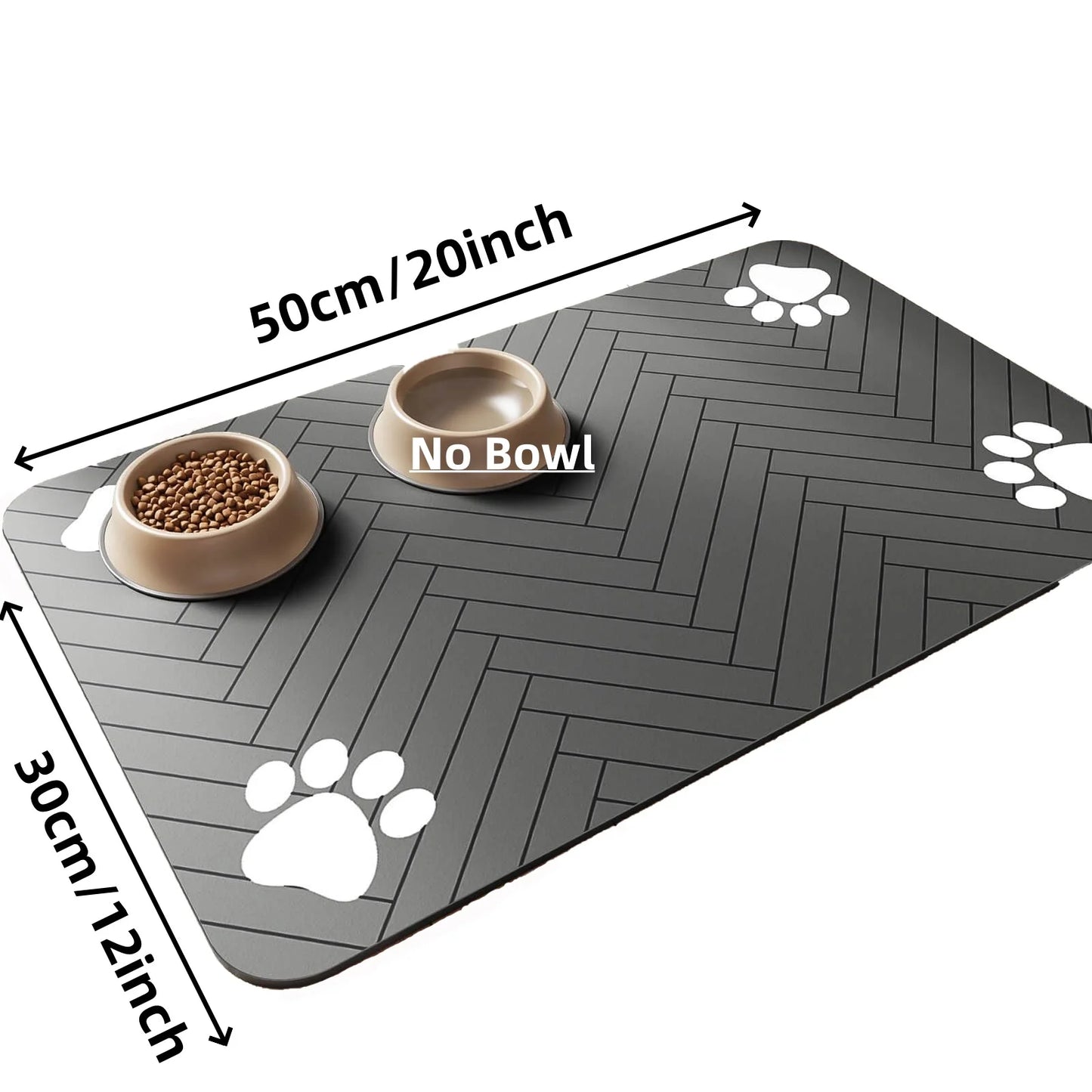 Absorbent Pet Feeding Mat – Waterproof & Quick-Dry for Dogs & Cats