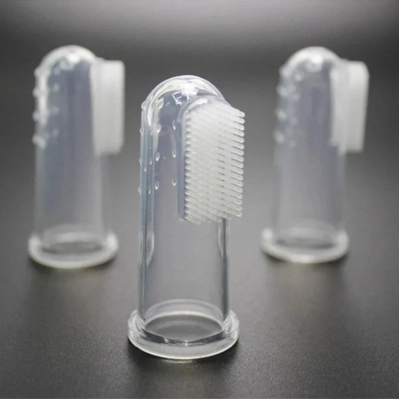 Silicone Finger Toothbrush for Pets, Ultra Soft Dental Care - for Dog Cat Teeth Cleaning & Oral Hygiene