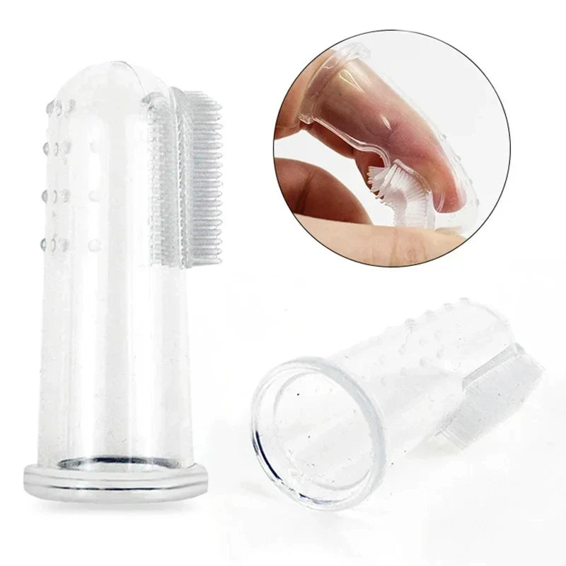 Silicone Finger Toothbrush for Pets, Ultra Soft Dental Care - for Dog Cat Teeth Cleaning & Oral Hygiene