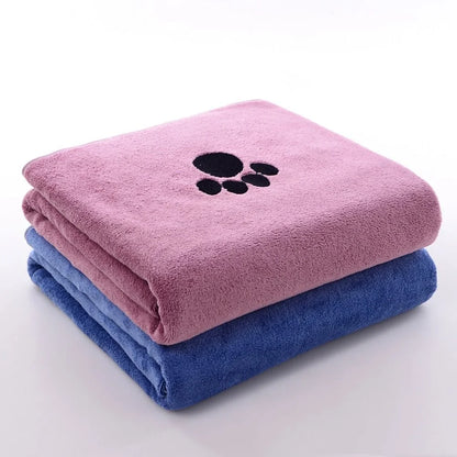 Ultra-Absorbent Soft Microfiber Pet Towel – Fast-Drying Towel for Dogs and Cats