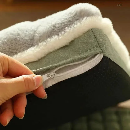 Cama para cães lavável na máquina, removível, ortopédica, ideal para o inverno em cães de pequeno, médio e grande porte, além de gatos.
