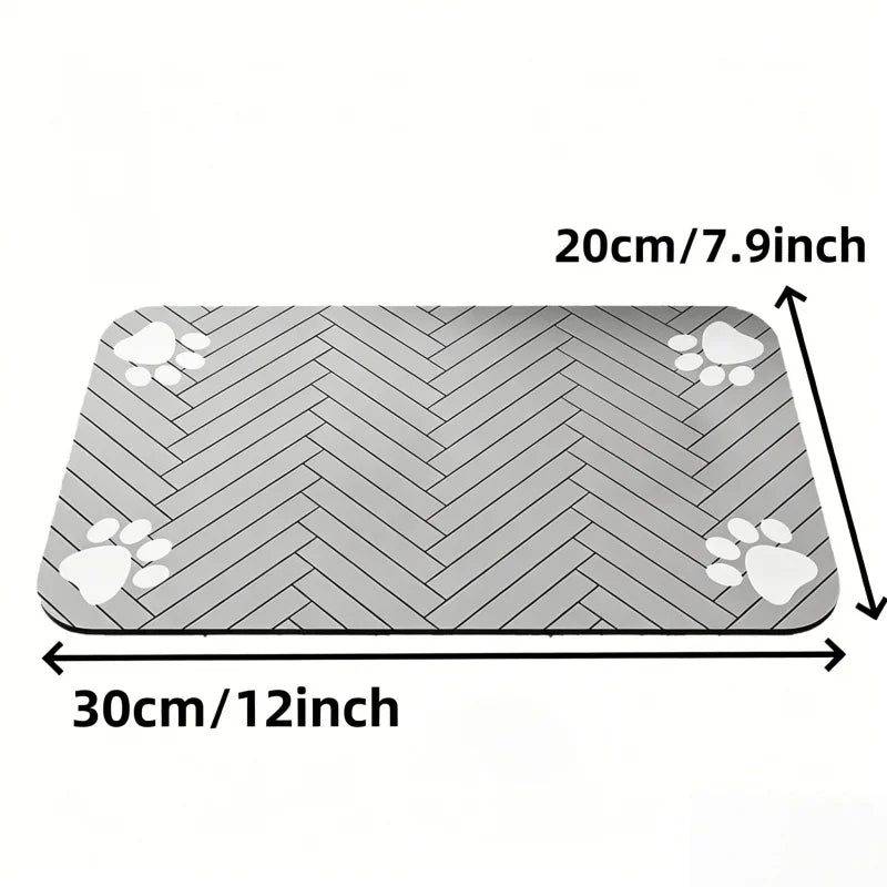 Absorbent Pet Feeding Mat – Waterproof & Quick-Dry for Dogs & Cats