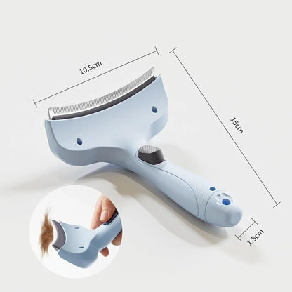 Professional Ergonomic Curved Pet Grooming Comb – Deshedding Brush for Dogs & Cats