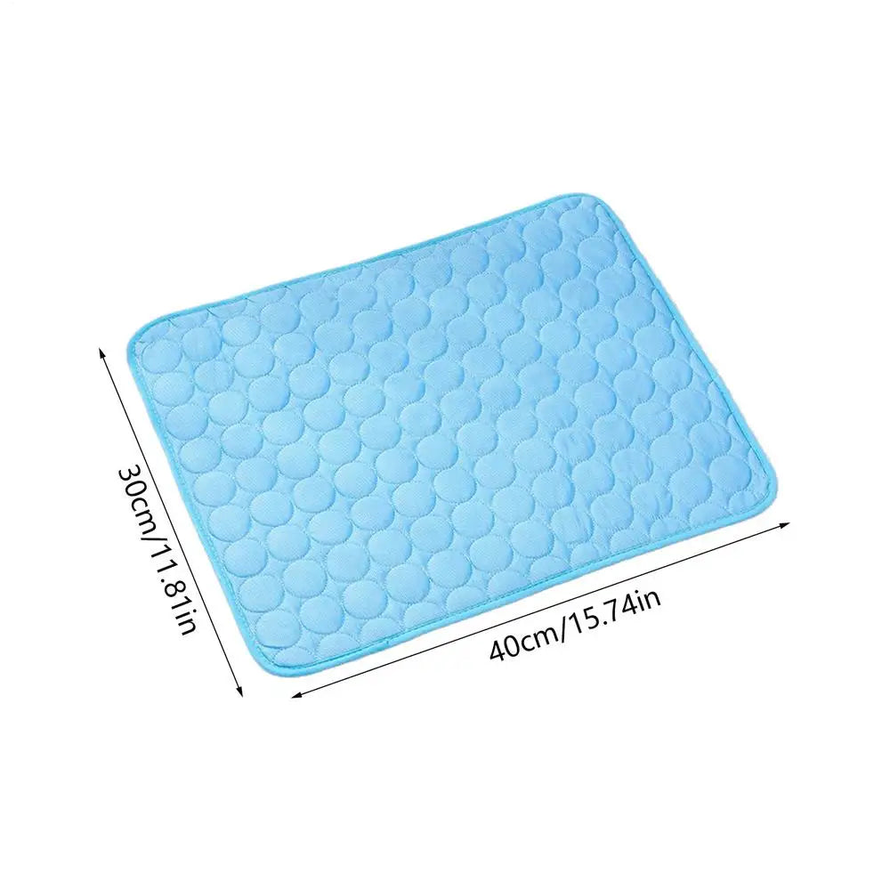 Pet Cooling Mat for Dogs & Cats – Ice-Silk Self-Cooling Pad, Tear-Resistant, Summer Relief for All Breeds
