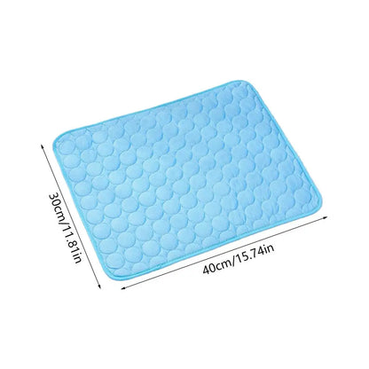 Pet Cooling Mat for Dogs & Cats – Ice-Silk Self-Cooling Pad, Tear-Resistant, Summer Relief for All Breeds